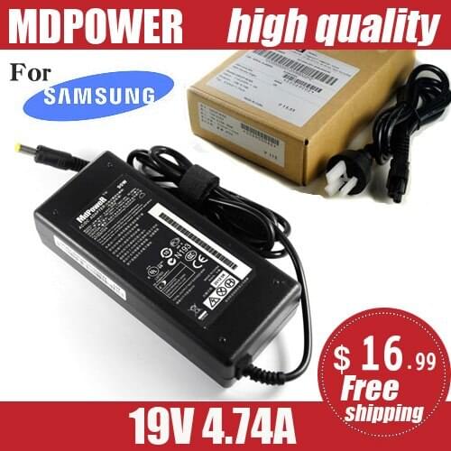 For samsung 19V 4.74A laptop power AC adapter charger 300E4A 300E4C 300E5A 300E5C 300V3A 355V4C 355V5C 370R4E 370R5V API3AD05