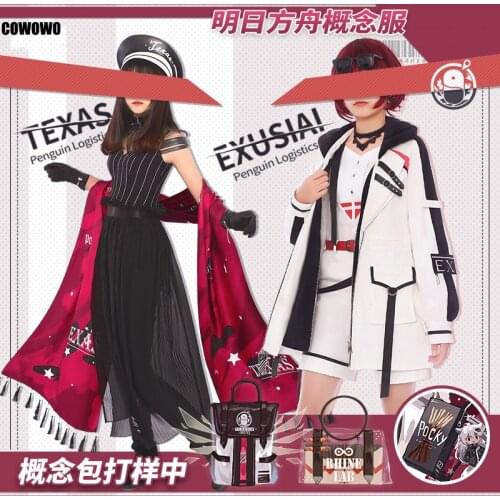 Anime! Arknights Texas Exusiai RHODES ISLAND Craft Essence Lovely Uniform Cosplay Costume Halloween Suit NEW Free Shipping