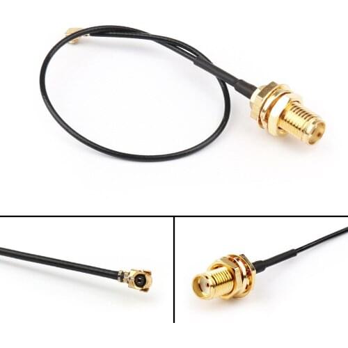 Areyourshop IPX U.FL to SMA Female Bulkhead PCI PCB 1.13mm Coaxial Pigtail Cable 10cm 1/4Pcs High Quality Wires for Connector