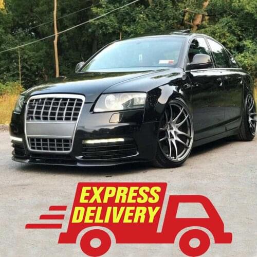 Audi A6 C6 S6 S Line CUPRA R FRONT SPOILER BUMPER LIP Euro Spoiler Lip Universal 3 pcs Body Kit