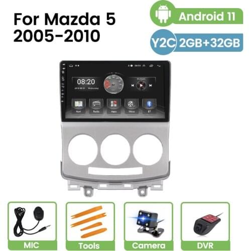 Tomostrong New Android system car multimedia player For Mazda 5 2005 2006 2007 2008-2010 2din GPS Autoradio stereo no dvd