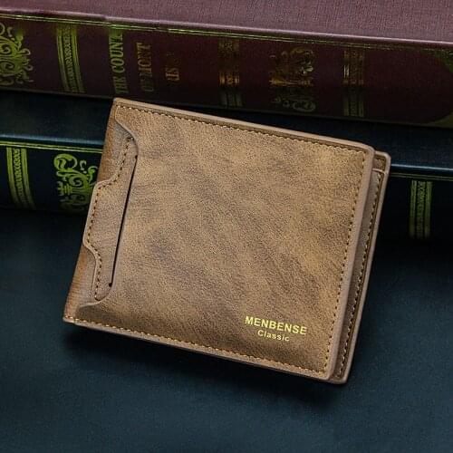 Brand Wallet Men Business Leather Wallet Card Bag Short Male Purses Zipper Wallet With Coin Pocket Hombre Billetera Portafoglio