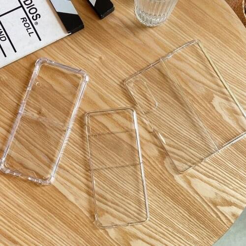 2021 For Samsung Galaxy Z Fold 3 5G Case Clear Transparent PC Hard Protection Phone Back Cover Capa for Samsung Z Fold3 5G Case