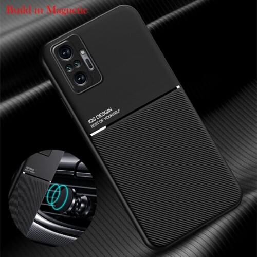 Cool Slim Matte Leather Phone Case for XIAOMI REDMI 9A 9AT 9C NFC 8A 7A Note 7 8 9 10 Pro 8T 9T 9S 10S Magnetic Car Holder Cover