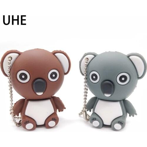 Flash drive Cartoon koala 100% real capacity high speed u disk pendrive 64gb 32gb 16gb 8gb 4gb cute memory stick usb flash drive