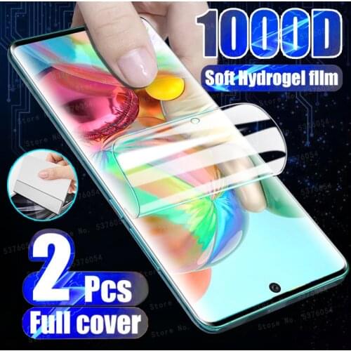 2Pcs Hydrogel Film Screen Protector For Samsung Galaxy A51 A50 A71 A70 A41 A11 M31 S10 lite S20 FE Plus Note 20 Ultra Not Film