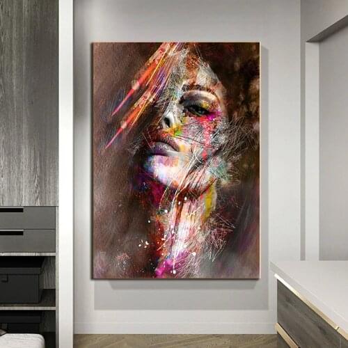 Graffiti Abstract Art Canvas Painting Pop Girls Pictures Posters On the Wall Art Painting For Home Decoration Design