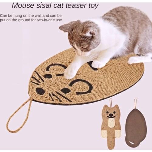 Cat Scratcher Board Toys Scratching Post Mat Soft Bed Mat Claws Care Pet Toys Scratch Resistant Sisal Cat Tower Cat Tree