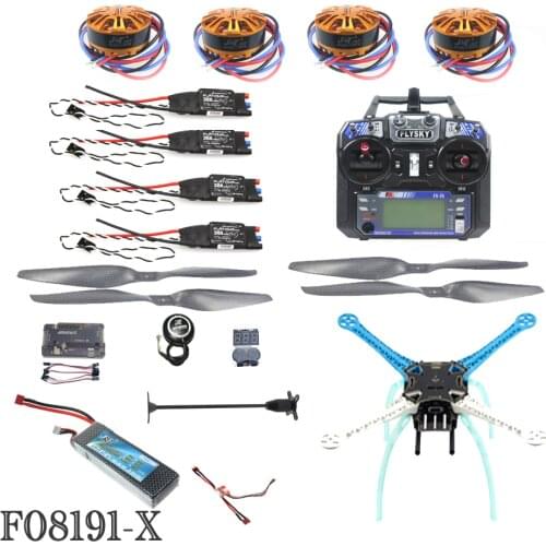 JMT 2.4G 6ch RC Quadcopter Drone 500mm S500-PCB APM2.8 M8N GPS RTF Full Kit DIY Unassembly Brushless Motor ESC Battery F08191-X