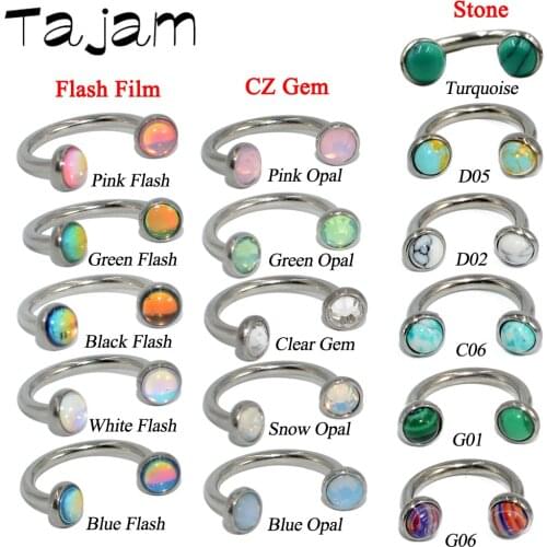 1 PC Internal Thread Surgical Steel Circular Barbell Horseshoe Piercing BCR Septum Lip Nose Ring Nipple Ear Cartilage Jewelry