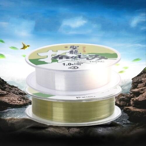2pcs100M High tensile strength high sensitivity and good corrosion resistance sea fishing line fishing fishing gear nylon Sports