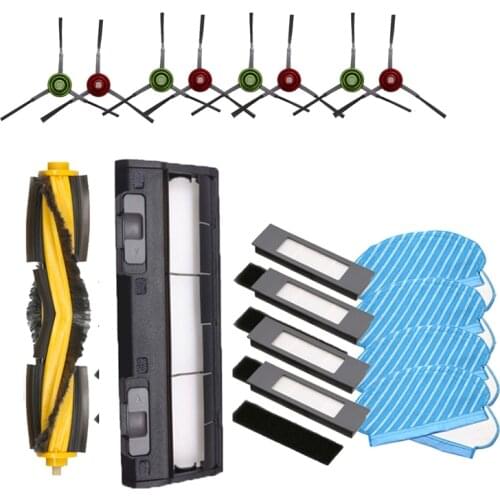 Replacement Part Kit for Ecovacs Deebot OZMO 920 950 Robot Vacuum Cleaner Accessories Fliters Roller Brush Dust Bags