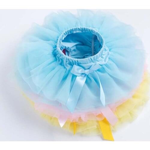 New born baby skirt 0-2T infant summer clothes cotton lining confortable baby costuming tulle lace bloomers Baby mesh bloomer