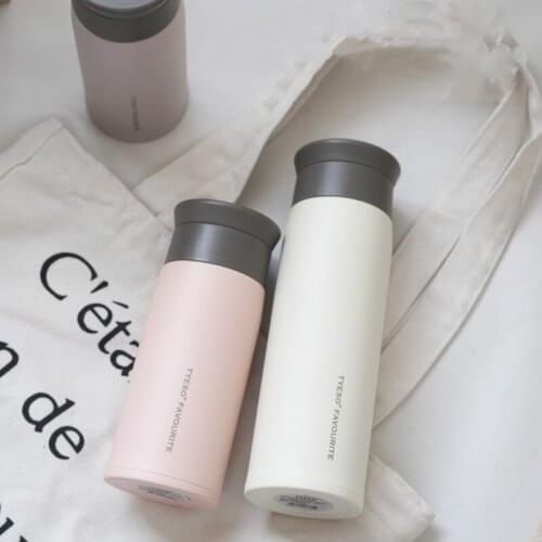 New Harajuku Style Men Women Thermos Water Bottle Matte Stainless Steel Thermos Water Bottle Student Trend Thermos Water Bottle