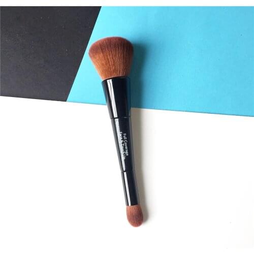 Full Coverage Face & Touch-up Brush - Double-ended Foundation Cream Concealer Brush - Beauty Makeup Blending Tool