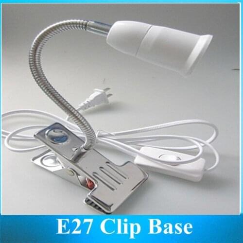 Conversion lampholder / lamp Clip / Base Converter / stainless steel E27 Base with PLUG Switch 5PCS