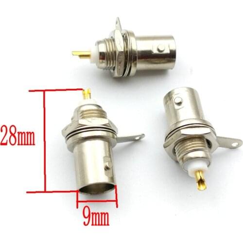 100PCS BNC Female Connectors Chassis Panel Mount Monitor Accessories