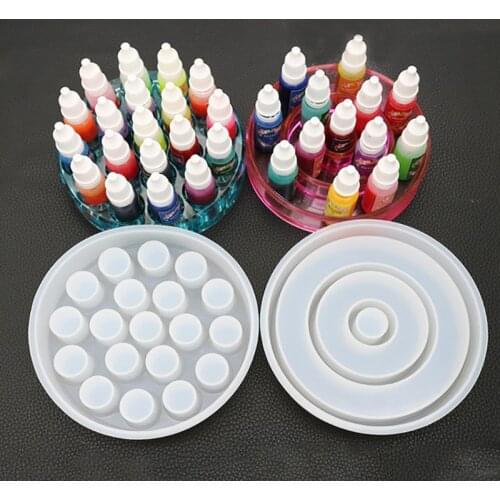 DIY Handmade Crystal Silicone Mold Epoxy Pigment Bottle Lipstick Storage Box UV Glue Resin Molds