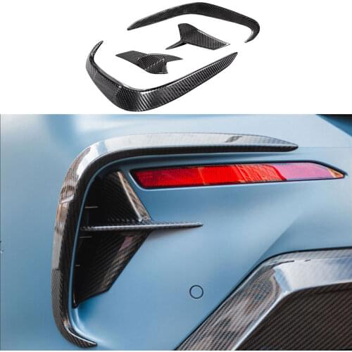 Carbon Fiber Front Bumper Lip Splitter Rear Bumper Lip Spoiler Diffuser Cover For BMW 8 Series G14 G15 G16 2018 - 2021