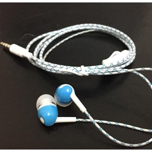 Glow in Dark Luminous 3.5mm Wired In-ear Sport Earphone Music Headset with Mic