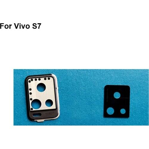 For Vivo S7 Rear Back Camera Glass Lens +Camera Cover Circle Housing Replacement test good For Vivo S 7