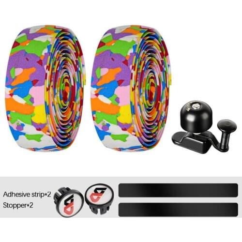 Bike Bicycle Handlebar Tape Road Cycling Handle Belt Cork Wrap With Bar Plugs Cycle Non-slip Belt Bike Accessories Wrap Tapes