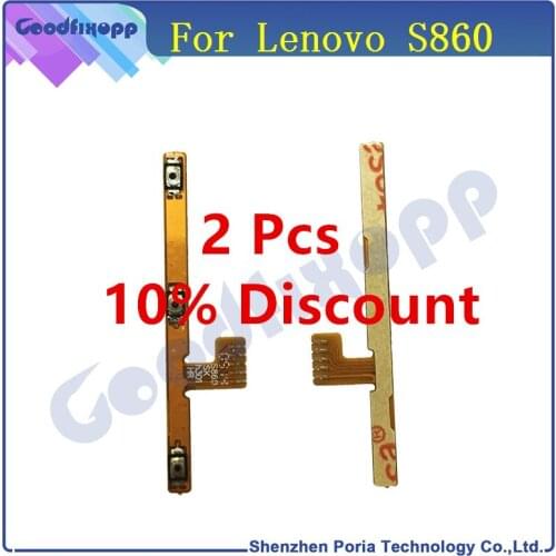 For Lenovo S860 Power On Off Volume Button Up Down Key Flex Cable Ribbon Replacement Parts Original For Lenovo S860 Cable