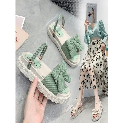 YSHUNIJ Women Sandals 2021 New Womens Sandals Slip-resistant Wear-resistant Comfortable Low Heel Flat Breathable Sandals