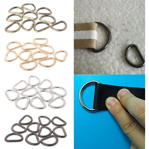 Gold D Ring Slide Adjustable Buckles Loop Metal Belt Strap Buckles Bag Clasp Purse Handbag Hardware Dog Collar DIY Accessories