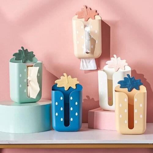 1Pc Creative Wall-mounted Plastic Bathroom Tissue Box Garbage Storage Rack Toilet Roll Paper Holder