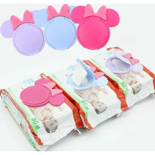 1Pc Cartoon Baby Wet Wipes Lids Reusable Wet Wipes Cover For Wet Wipes Baby Skin Care Portable Travel Wipes Tissues Bag Covers