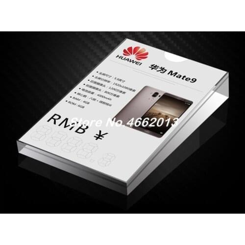 10 pcs Acrylic price tag holder security price tag lable display stand for cell mobile phone camera MP4 tablet retail shop