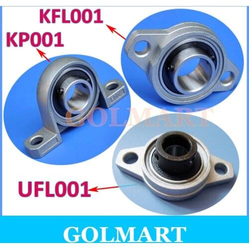 12 mm caliber Zinc Alloy Miniature Bearings pedestal KFL001 UCFL001 FL001 UFL001 KP001 UFL001 KP001 diamond flange bearings