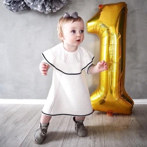 32/40inch Number 1 Helium Balloon Gold Blue Pink Color Digit 1th Foil Birthday Balloon For First Baby Birthday Party Decoration