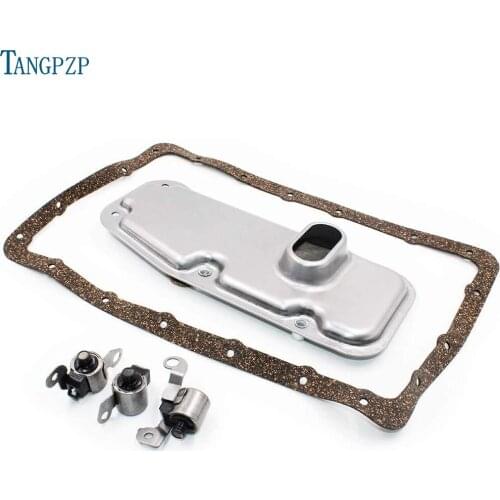 A340E A340F Transmission Shift Solenoid +TCC Lockup Solenoid with Filter Gasket Kit Compatible For Toyota 4Runner Lexus