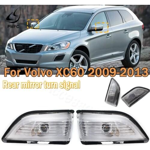 PMFC Car Rearview Mirror Turn Signal LH RH Indicator Lamp Light Lens For Volvo XC60 2009 2010 2011 2012 2013 31217288 31217289