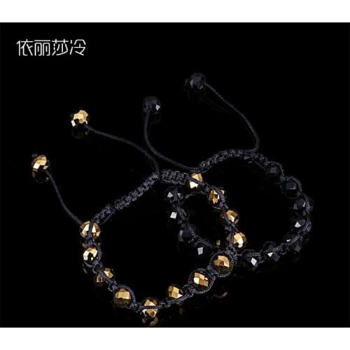 48 pieces / handmade crystal rosary bracelet pearl crystal beaded bracelet, classic mens and womens charm gift bracelet