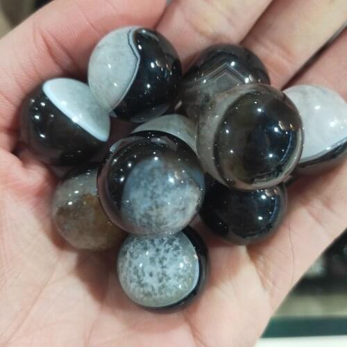 Natural Stone Beads Black and White Onyx Agates Beads For Jewelry