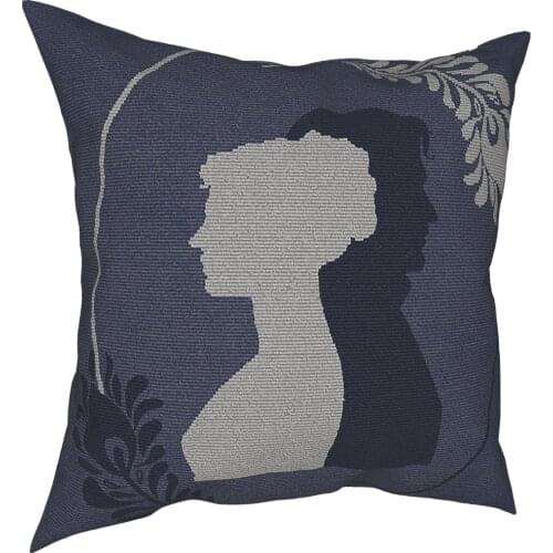 Pride And Prejudice Pillow Case Decoration Jane Austen Cushions Throw Pillow for Sofa Polyester Double-sided Printing Gift Idea