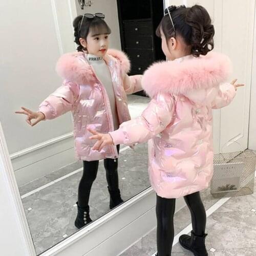 Children Casual Outerwear For Cold Russion Winter Warm Hooded Coat High Quality Cotton-Padded Clothes Kids Warm Down Jackets