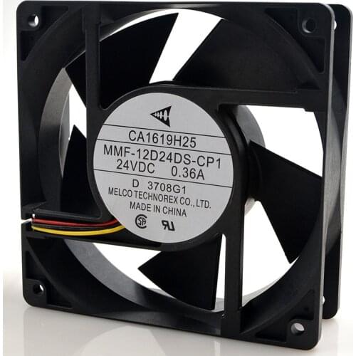 FOR Mitsubishi F740 CA1619H25 MMF-12D24DS-CP1 24V 0.36A 12038 12CM cooling fan