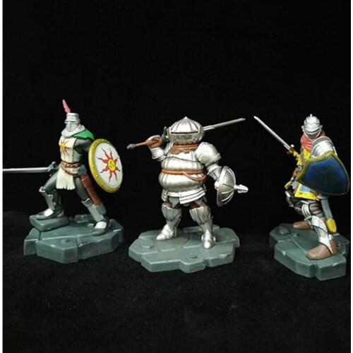 Dark Soulss Onion Knights Solaire Oscar PVC Q Version Action Figure Model Ornaments Toys