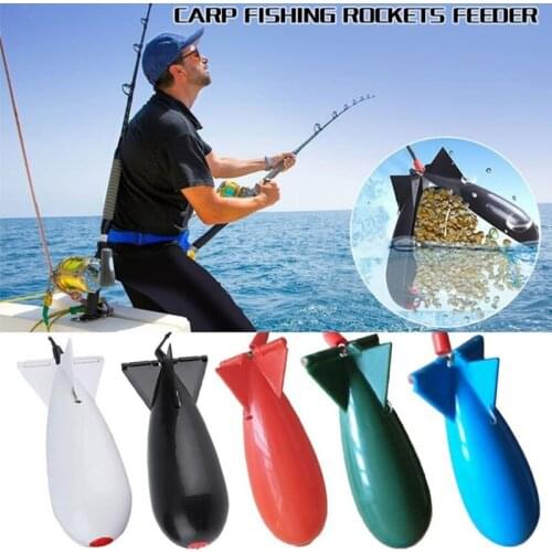 Fishing Feeder Fishing Tackle Fixer Tool Carp Fishing Large/Small Rockets Spod Bomb Fishing Tackle Feeders Fishing Tools X385G