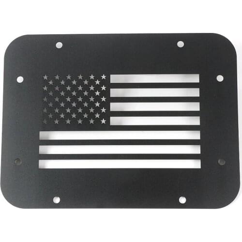 USA Flag Car Rear Vent Outlet Air Conditioner Decorative Cover Aluminum alloy For Wrangler JK 2007-2016 Car-styling Car Stickers