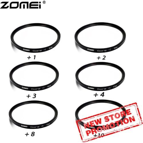 ZOMEI 40.5/49/52/55/58/62/67/72/77/82mm Close-up +8+10 Lens Filter Kit For DSLR Camera