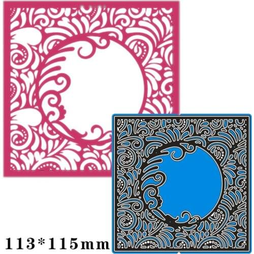 113*115mm lace greeting card New Metal Cutting Dies Scrapbook paper decoration template Embossing DIY Paper Card Craft