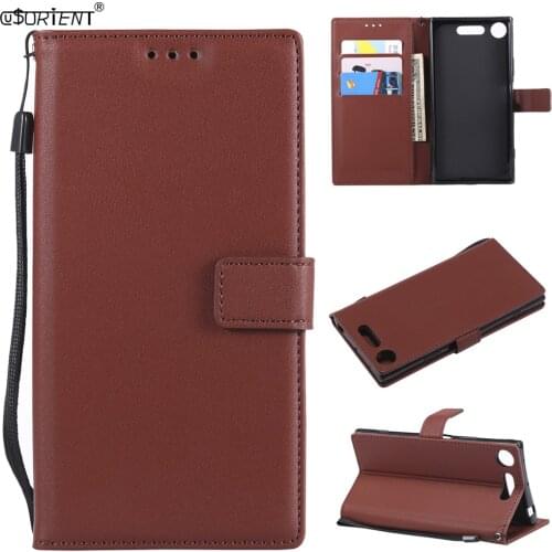 Fashion Flip Wallet Case For Sony Xperia XZ1 Leather Bumper Cover XperiaXZ1 G8343 G8342 G8341 Shockproof Card Slot Phone Bags