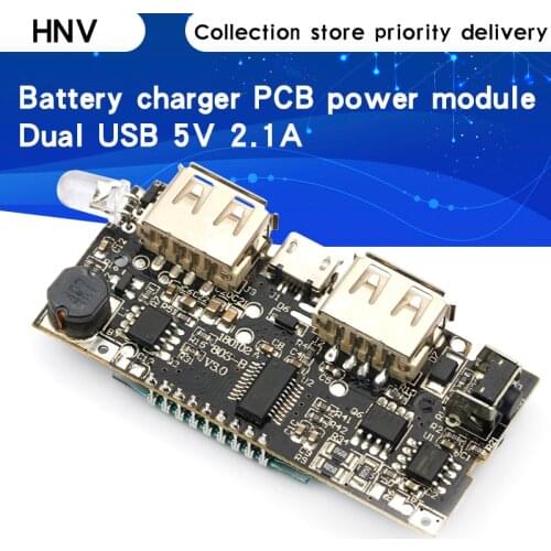 Dual USB 18650 Battery Charger PCB Power Module 5V 1A 2.1A Mobile Power Bank Accessories for Phone DIY LED LCD Module Board