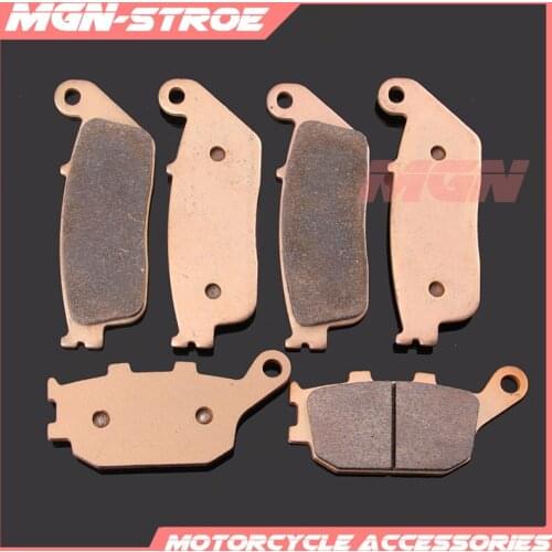 Motorcycle metal sintering brake pads For CBF600 04-11 CBF1000 06-11 07 08 09 10 NO ABS CBR500R 13-16 14 15 CBR600 95-98 96 97