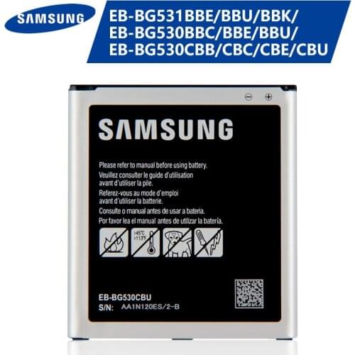 Original Samsung Battery EB-BG530CBU EB-BG531BBE for Samsung Galaxy Grand J3 2016 J320F SM-J320FN G5308W G530 G530H G531 J5 2015